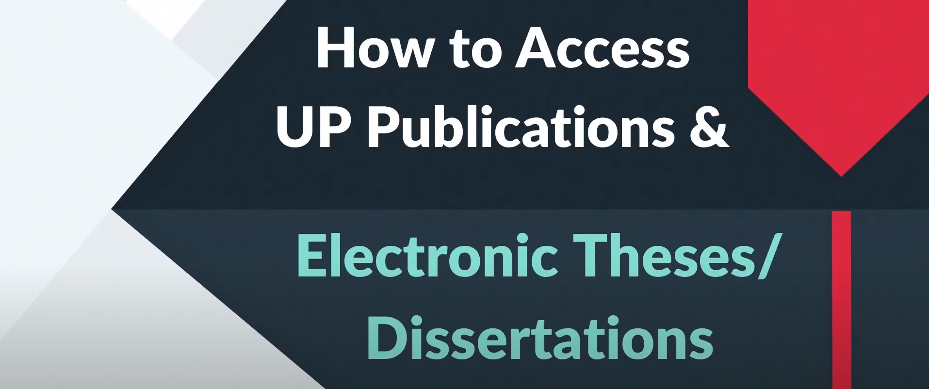 How To Access UP Publications & Electronic Theses / Dissertations ...