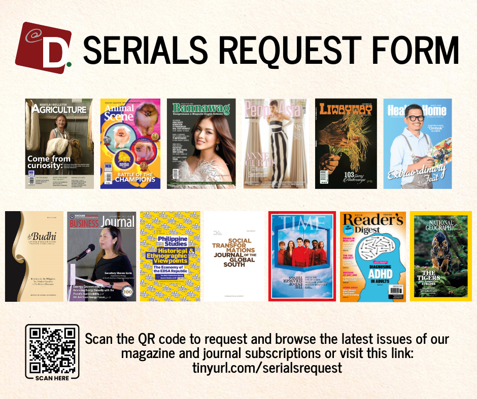 Serials – The University Library, University of the Philippines Diliman